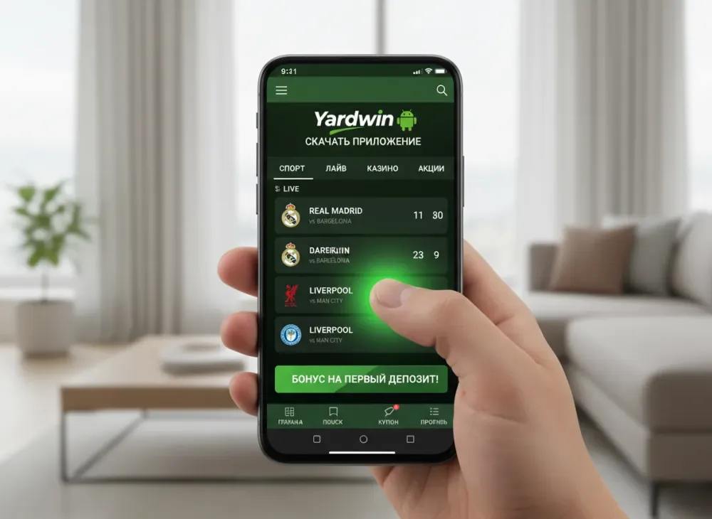 Yardwin android - скачать приложение для ставок